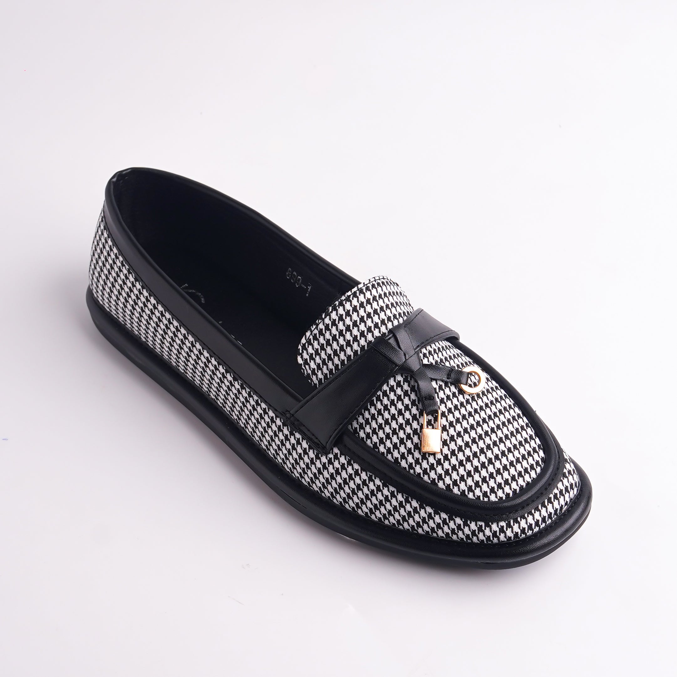 Alayna Fashion | Women's Houndstooth Loafers – Casual Shoes