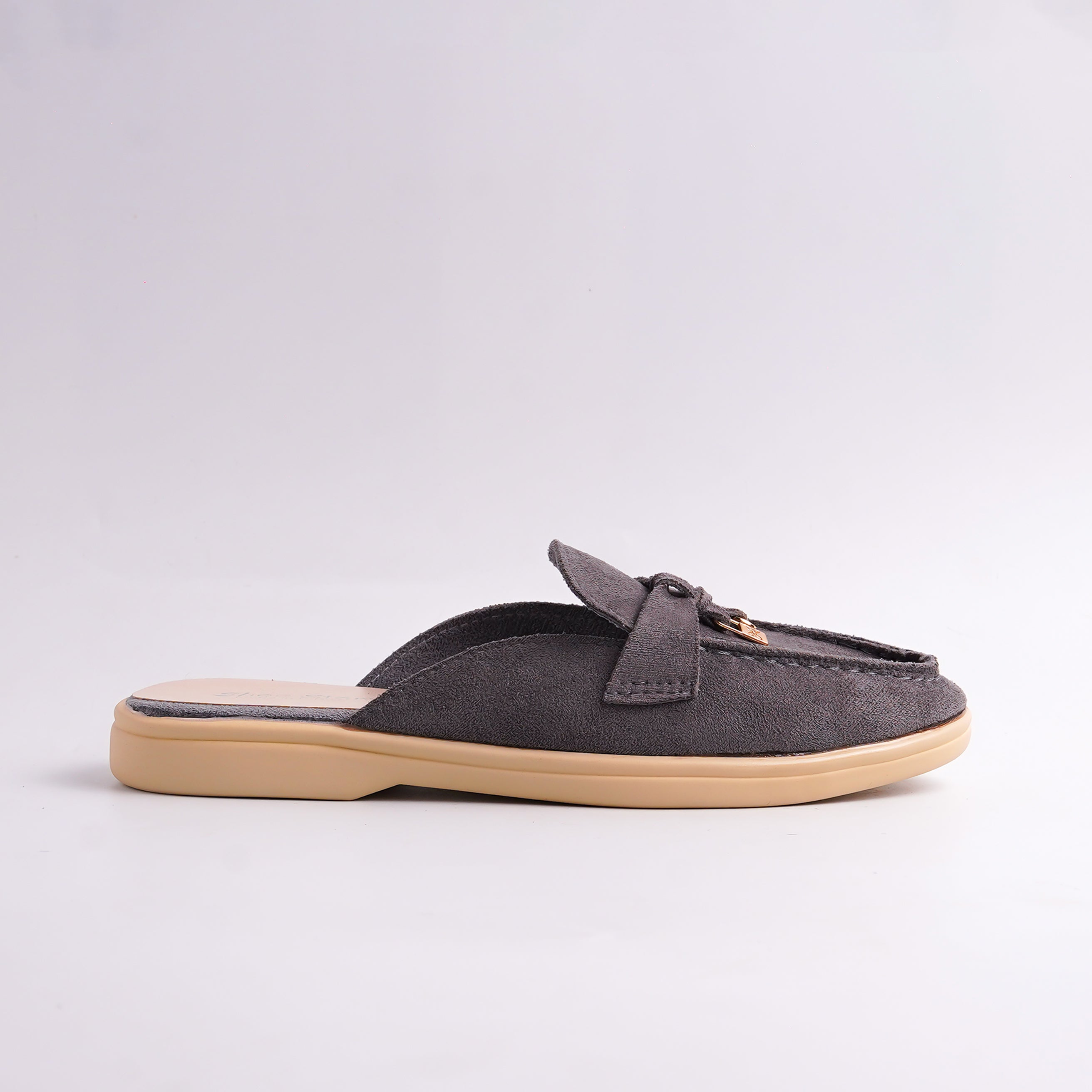 Alayna Fashion | Suede Backless Tassel Loafer Mules – Slip-On Flats