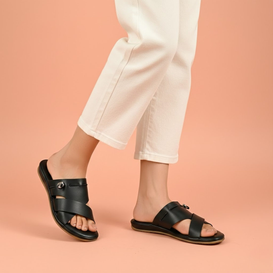 Alayna Fashion | Women’s Multi-Strap Gladiator Cork Sandals – Secure Back-Strap Comfort Flats