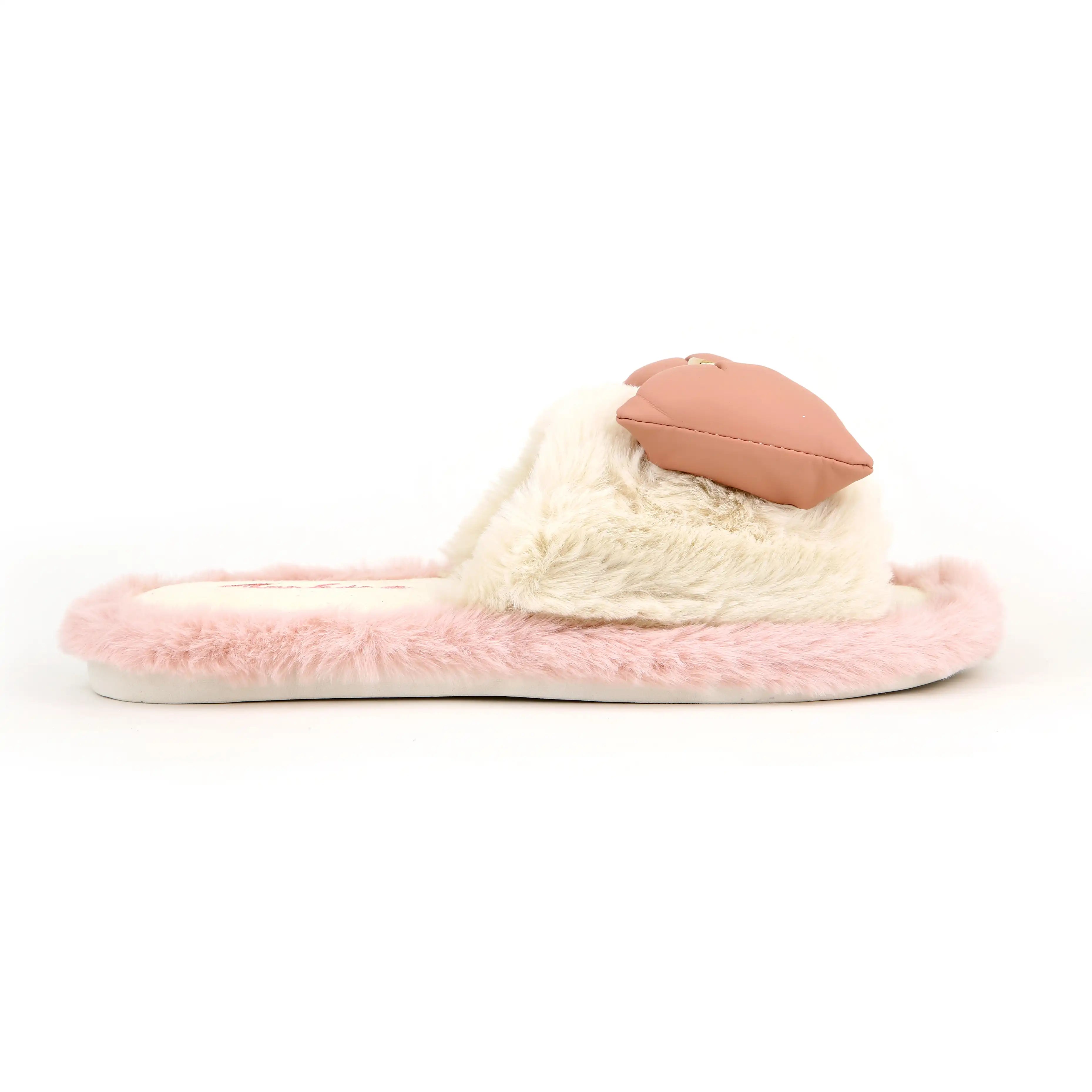 Winter Fur Slides FLS-715 - Pink