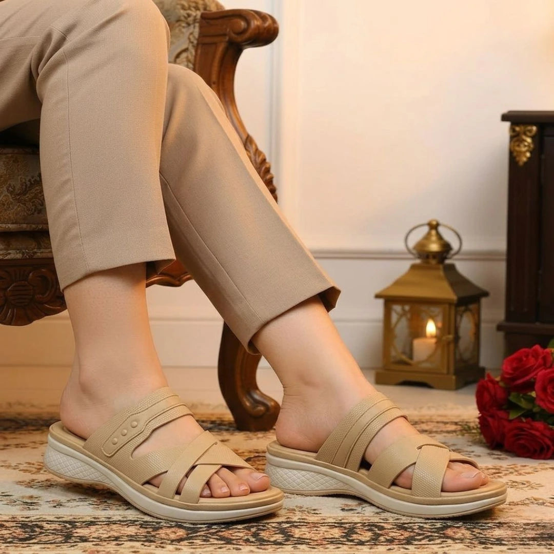 Alayna Fashion | Women’s Ergonomic Comfort Wedge Sandals – Ultra-Soft Supportive Daily Slides