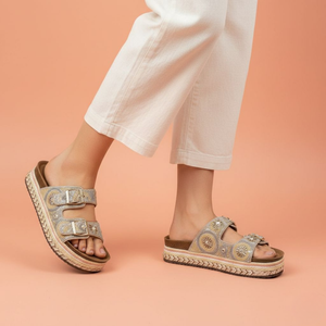 "Sand beige high-top chunky sneakers with thick platform sole by Alayna Fashion."