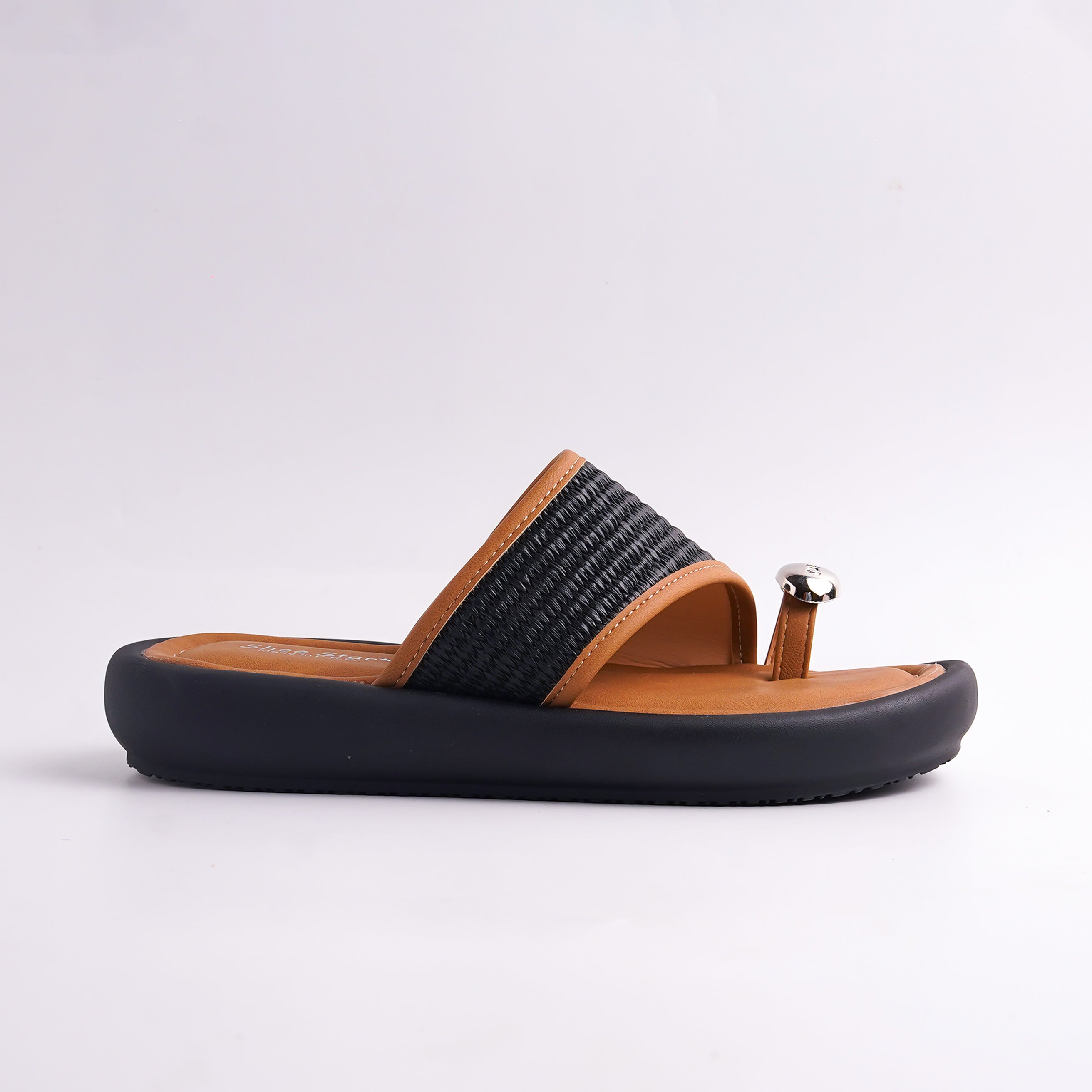 Alayna Fashion | Raffia Woven Toe-Loop Platform Slides – 3 Colors