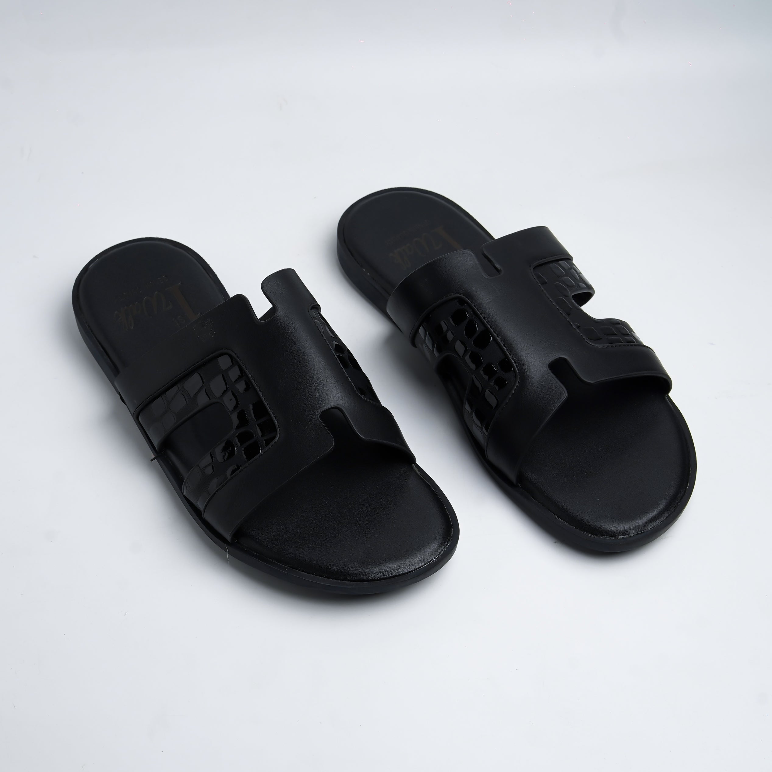 Alayna Fashion | Luxe Rhinestone Quilted Padded Platform Slides