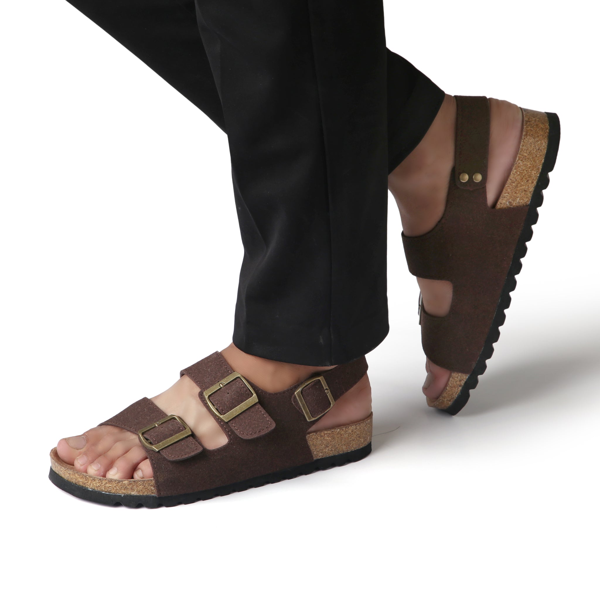 Plain Buckle Mens Sandals