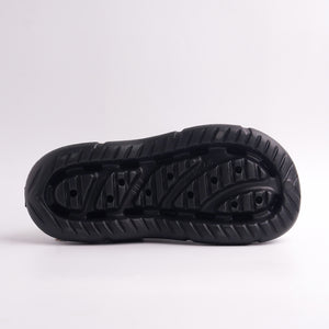 Black sandal sole on a white background
