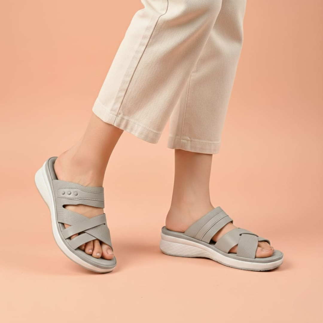 Alayna Fashion | Women’s Ergonomic Comfort Wedge Sandals – Ultra-Soft Supportive Daily Slides