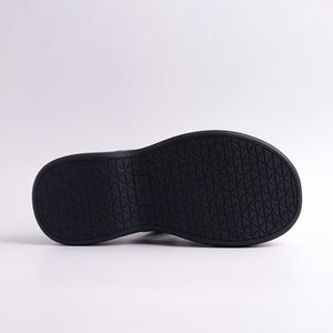 Black shoe sole on a white background