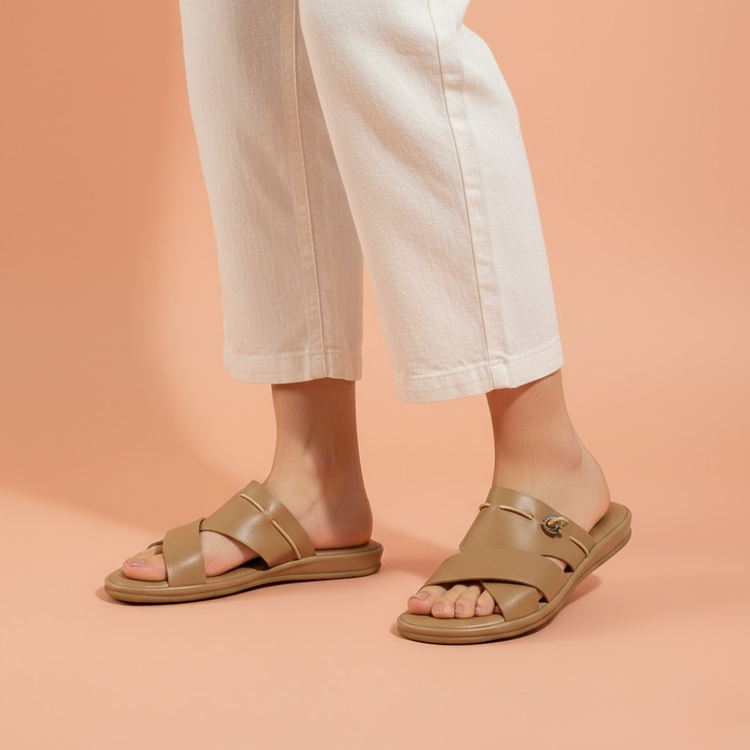 Alayna Fashion | Women’s Multi-Strap Gladiator Cork Sandals – Secure Back-Strap Comfort Flats