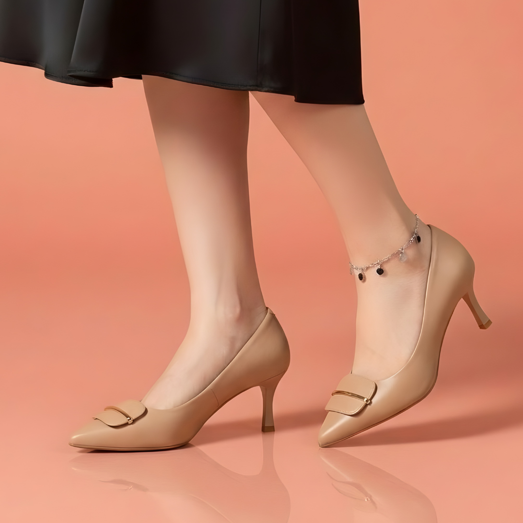 Alayna Fashion | The Nova Padded Block Heels – Quilted Square-Toe Comfort Sandals