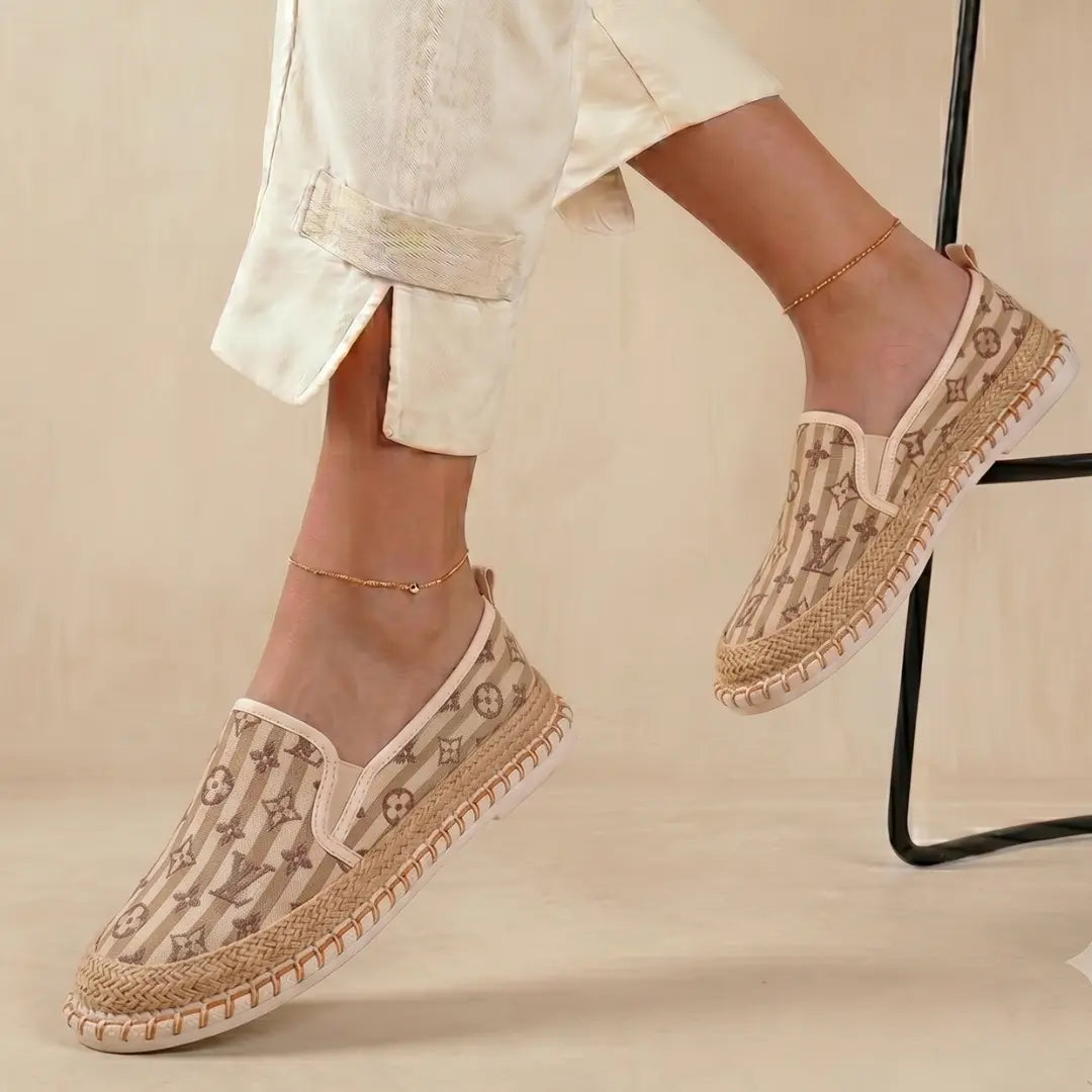 Woven Women's Pattern Espadrille Slip-Ons