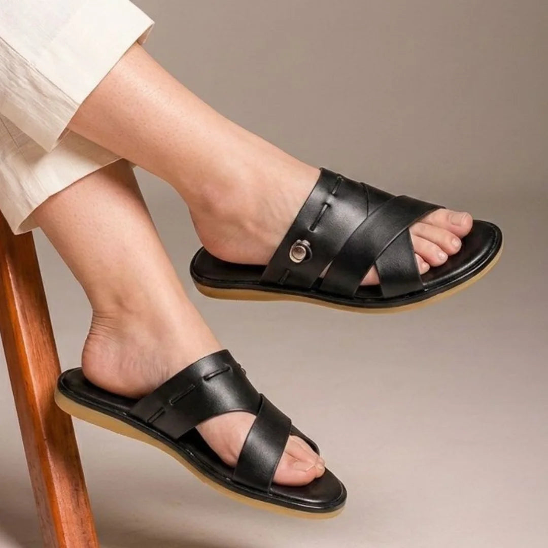 Alayna Fashion | Women’s Multi-Strap Gladiator Cork Sandals – Secure Back-Strap Comfort Flats