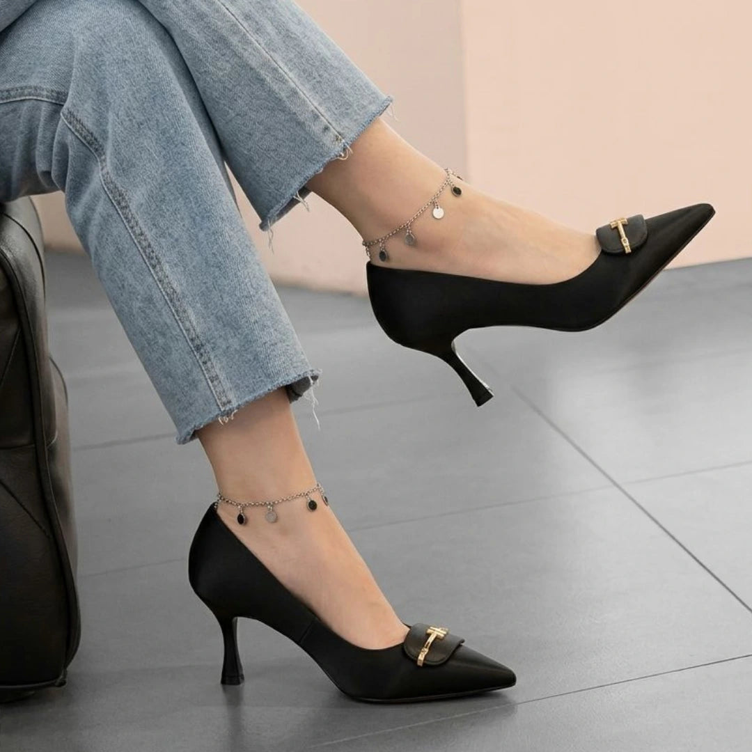 Alayna Fashion | The Nova Padded Block Heels – Quilted Square-Toe Comfort Sandals