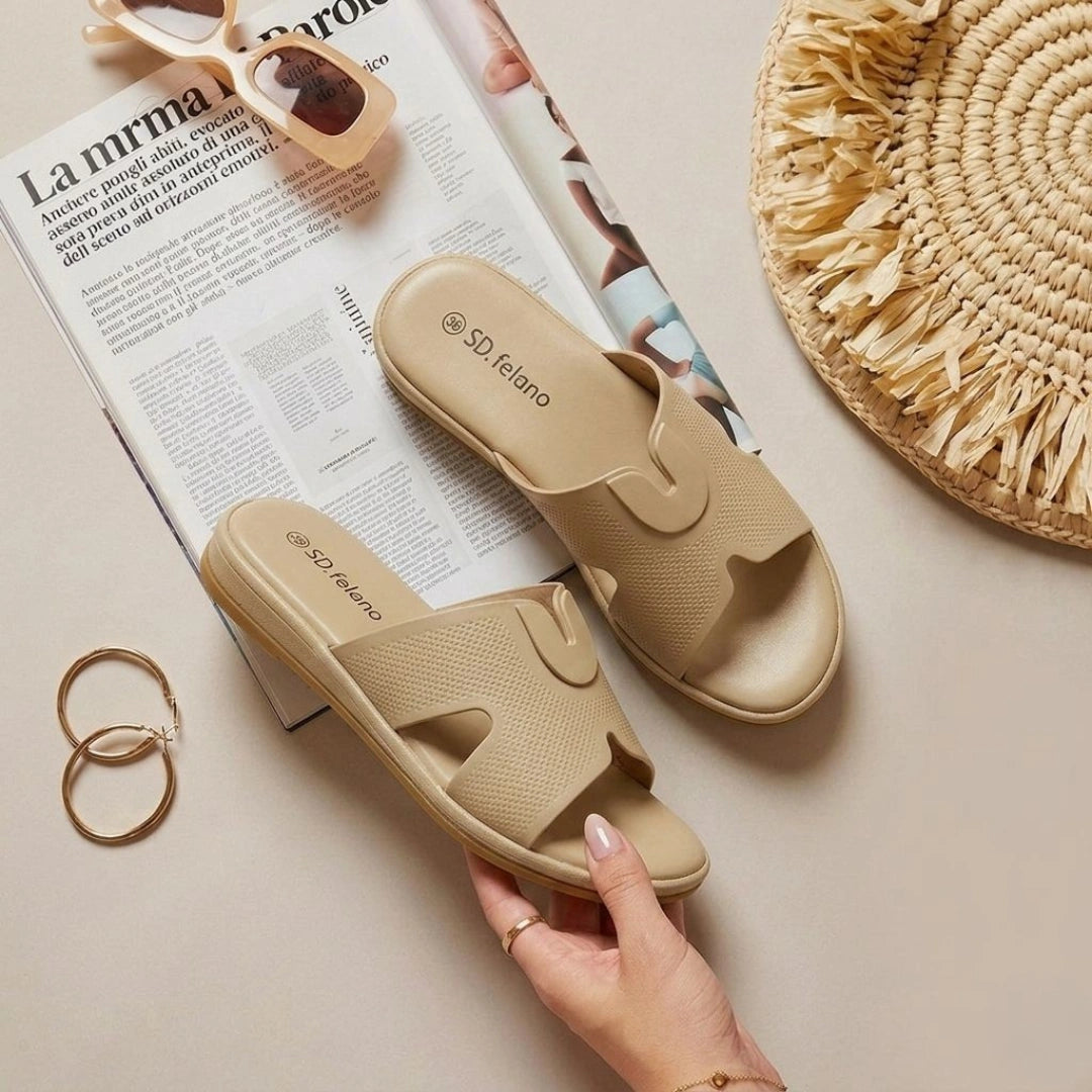Alayna Fashion | Zenith Sparkle Criss-Cross Slides – Premium Embellished Party Mules