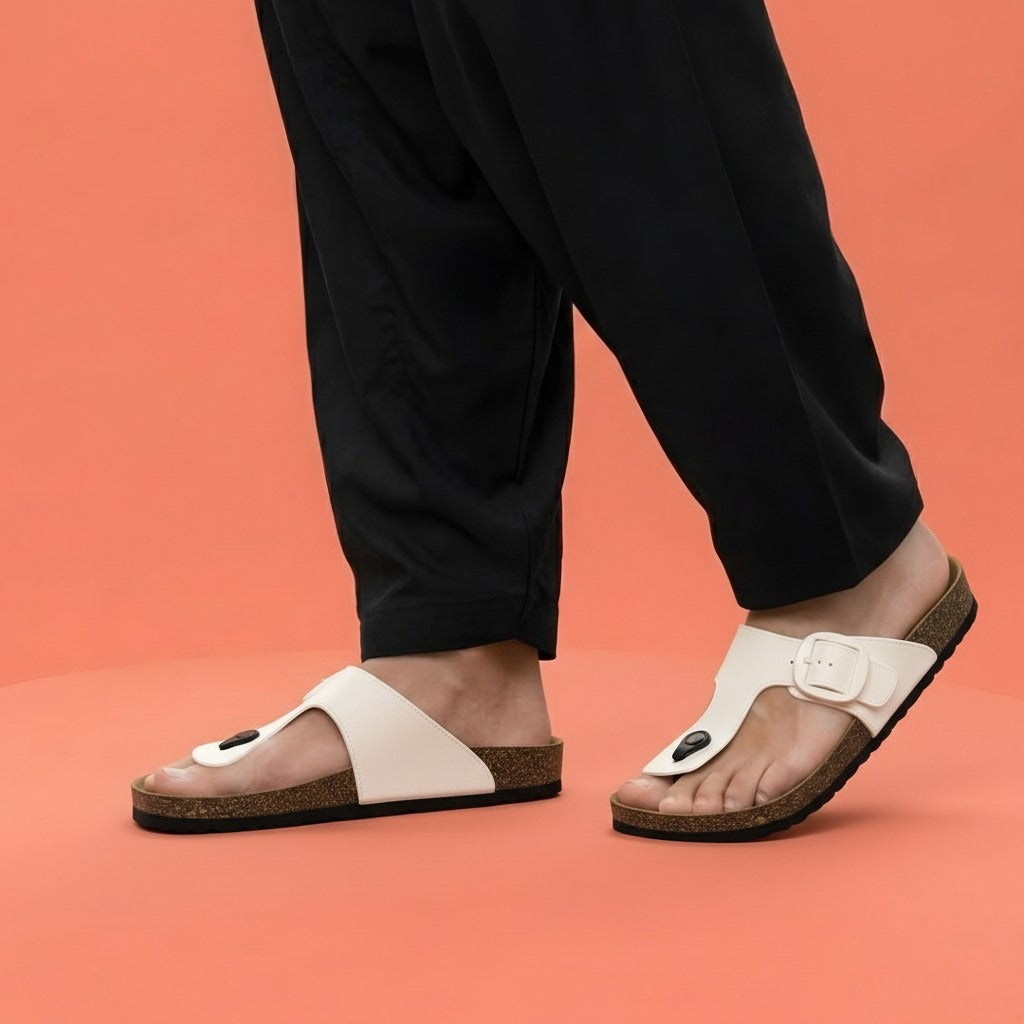 Alayna Fashion | The Heritage Comfort Mules – Men’s Classic Padded Cross-Strap Slides
