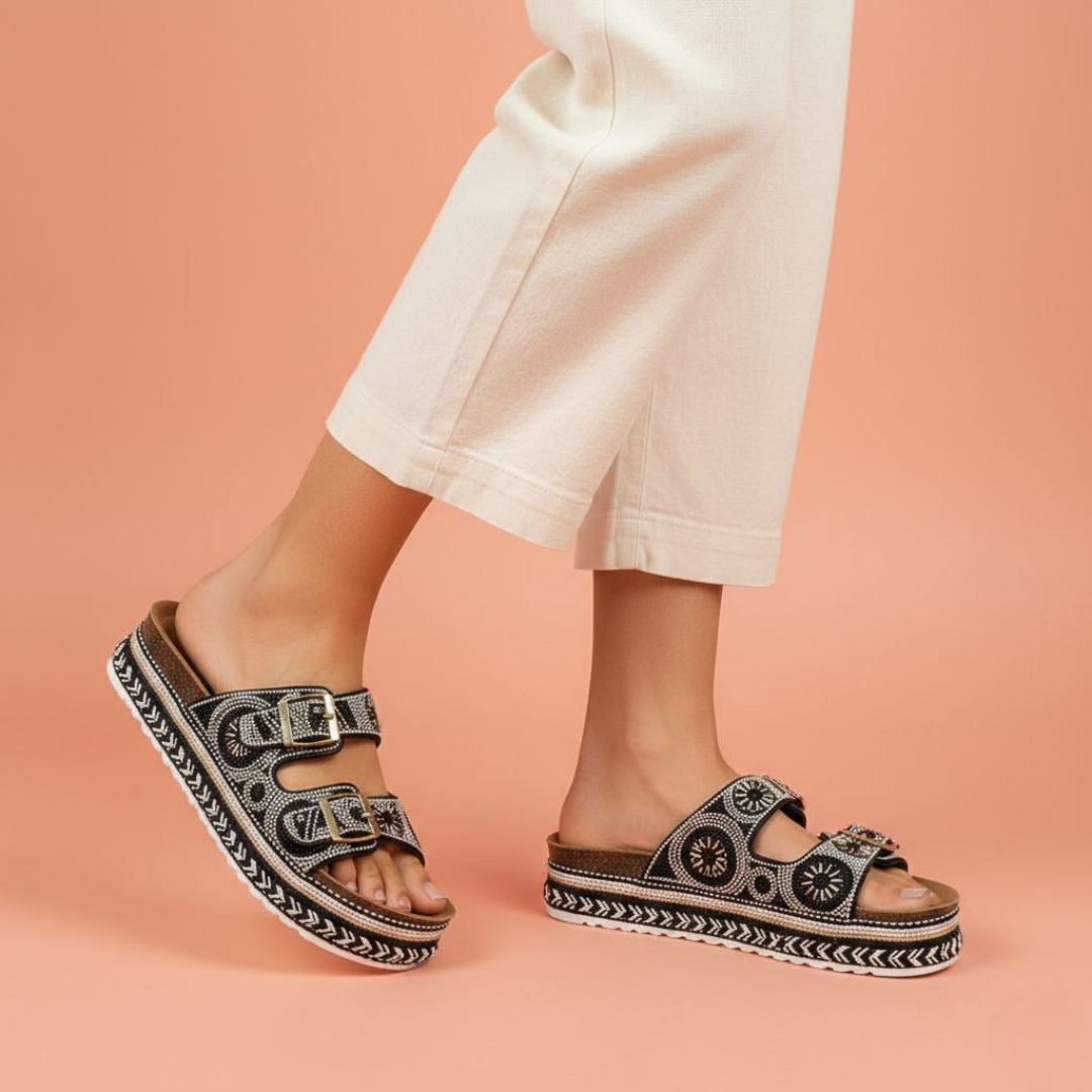 "All-black urban streetwear sneakers with high-top design and platform sole."